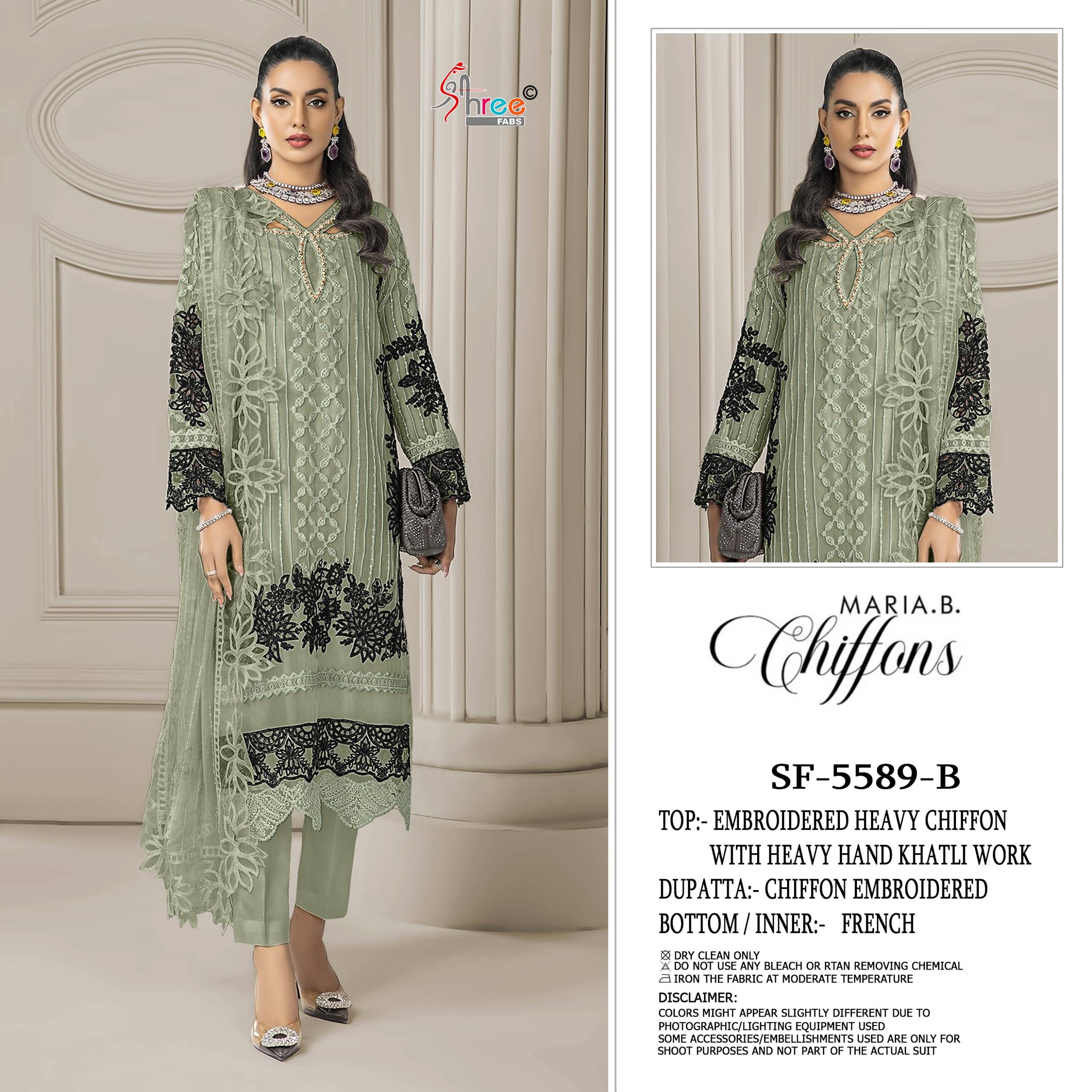 5589 COLOR By SHREE FABS Beautiful Pakistani Suits Colorful Stylish Fancy Ethnic Wear Chiffon Dresses At Wholesale